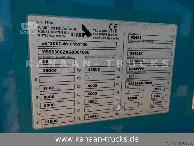 Návěs s pohyblivou podlahou STAS S 300 ZX Walkingfloor Schubboden 2 x Vorhanden