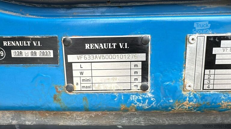 Systém portálového ramene Renault KERAX (GRAND PONT / LAMES / PROPRE / BOITE MANU...