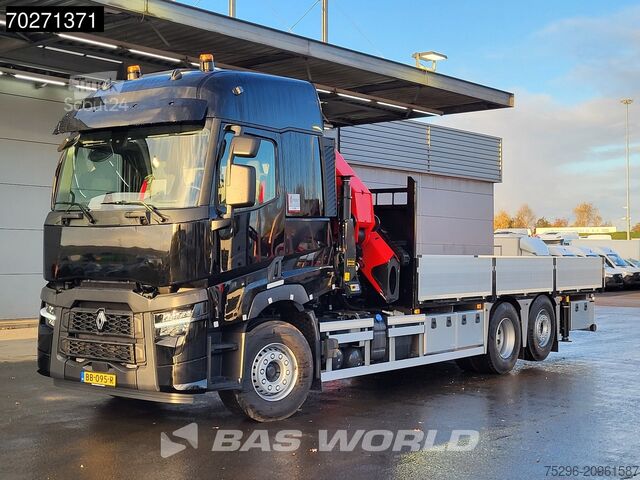 Alertă de distanță Alertă de limită de viteză Alertă de deplasare Alertă de coliziune laterală Asist Renault C 480 6X2 NEW NL-Truck Palfinger PK41002 EH Cra...