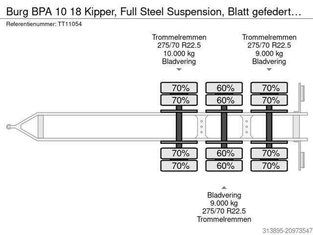 Konttikuljetukset Burg BPA 10 18 Kipper