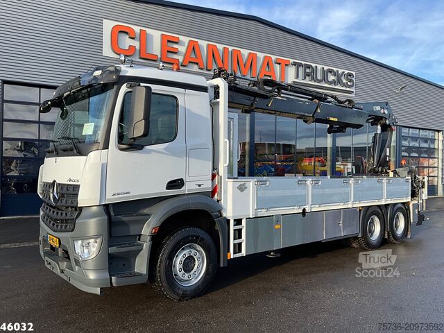 Camion-grue Mercedes-Benz Arocs 2636 6x4 Euro 6 Hiab Banden Manipulator M...
