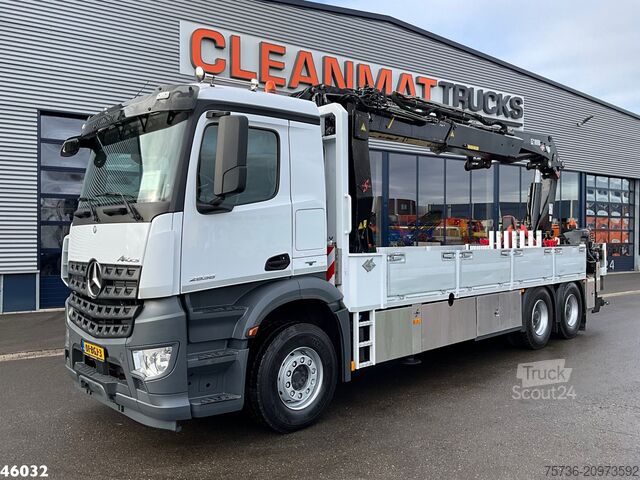 Camion-grue Mercedes-Benz Arocs 2636 6x4 Euro 6 Hiab Banden Manipulator M...