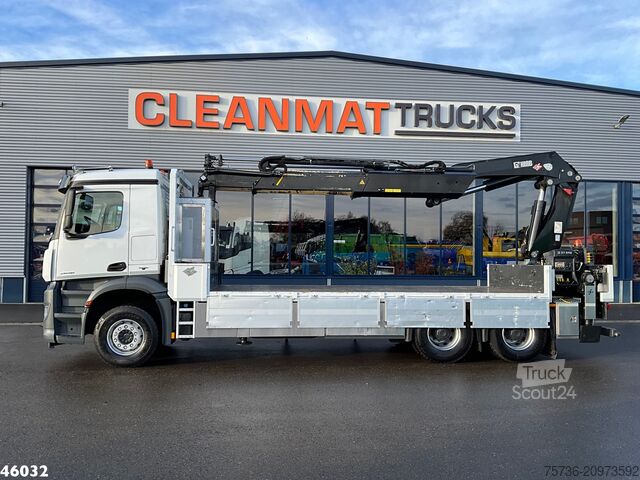 Camion-grue Mercedes-Benz Arocs 2636 6x4 Euro 6 Hiab Banden Manipulator M...