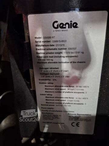 Žirklinis keltuvas Genie GS-4069 RT OR