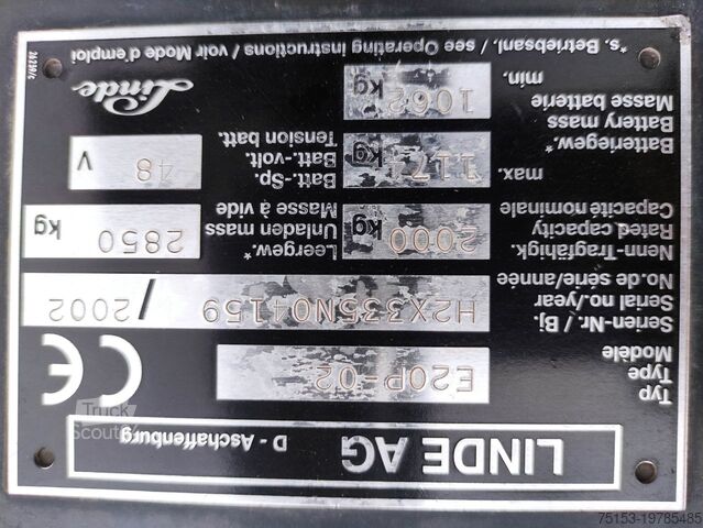 كهربائي - 4 عجلات Linde E20-335
