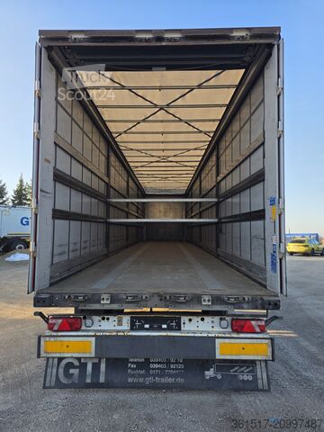 Semi-remorque bâchée Kögel SN24 mit Lenkachse