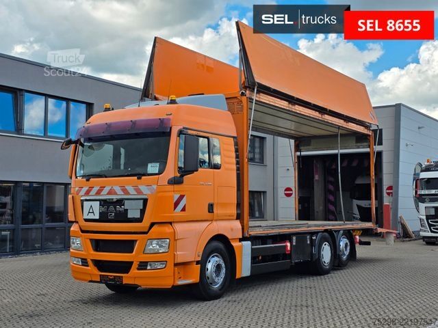 Dobozos teherautó MAN TGX 26.400 6x2/Elektrische Faltwand/Lenkachse