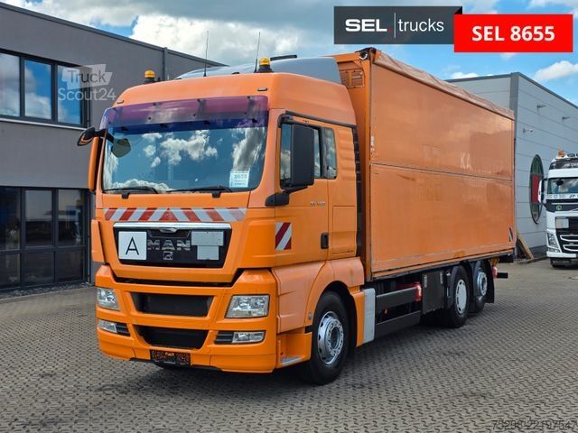 Dobozos teherautó MAN TGX 26.400 6x2/Elektrische Faltwand/Lenkachse
