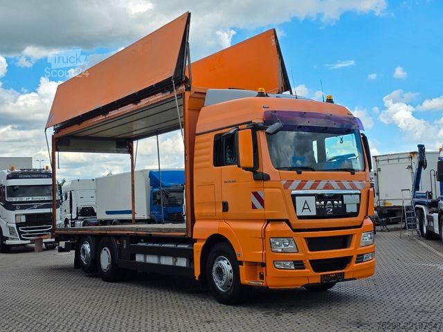 Dobozos teherautó MAN TGX 26.400 6x2/Elektrische Faltwand/Lenkachse