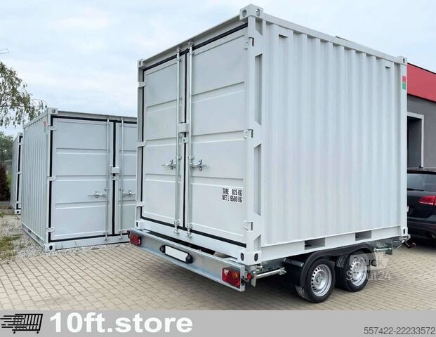 10-stopni skladišni kontejner, prikolica za kontejnere 10ft.store e.U. 10 Fuß Lagercontainer Containeranhänger