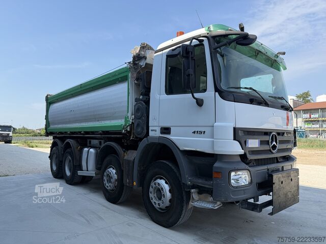 شاحنة قلابة Mercedes-Benz Actros 4151K V8 KIPPER 8x4 Euro5 40Ton