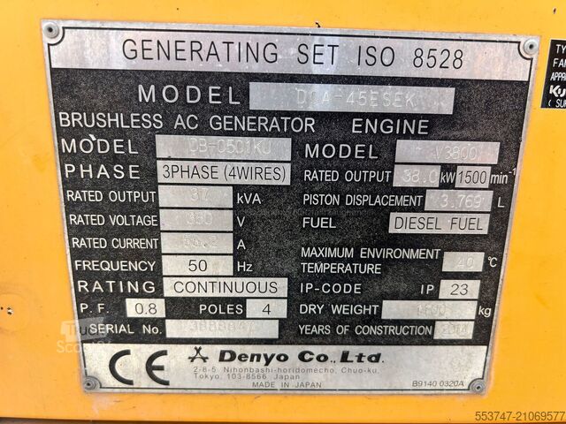 Generatorsats Denyo 40 KVA