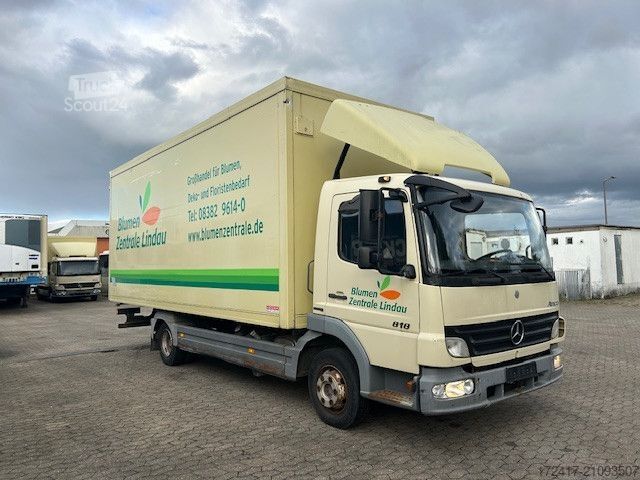 شاحنة صندوقية MERCEDES-BENZ ATEGO 818 816 BLUMENKOFFER LUFTFEDERUNG MANUEL