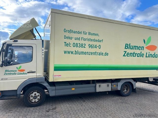 شاحنة صندوقية MERCEDES-BENZ ATEGO 818 816 BLUMENKOFFER LUFTFEDERUNG MANUEL