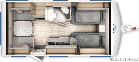 Τροχόσπιτο Fendt Bianco Selection 465 TG Mod.20261800kgTVHalter