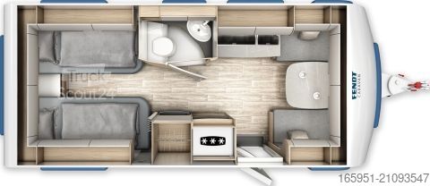 Τροχόσπιτο Fendt Bianco Selection 495 SG 2000kg TV-Halter Mj.26