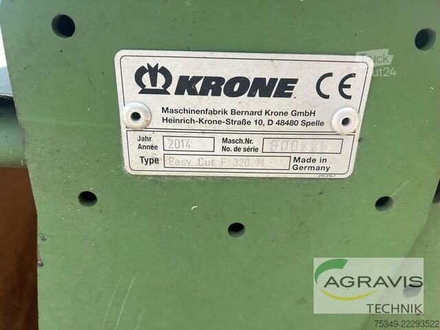 Cortadora de relva Krone EASYCUT F 320 M (GENERATION 2)
