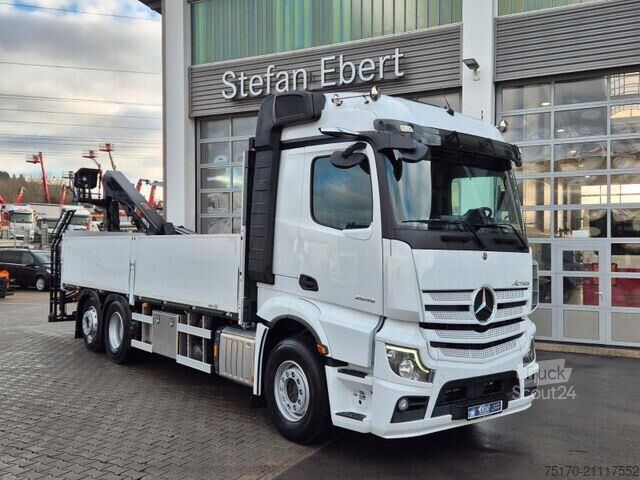 Trailer πλατφόρμας Mercedes-Benz Actros 2545 L 6x2 Hiab L-HIPRO 235 DLS-3