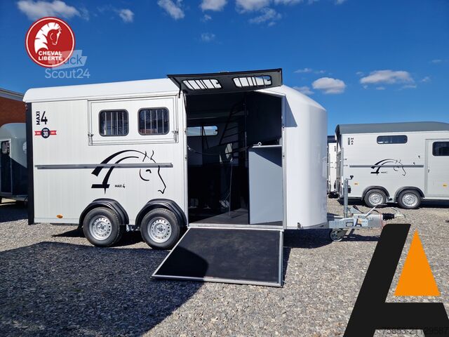 Paardentransportaanhanger Cheval Liberté Maxi 4 Vollausstattung bis 4 Pferde Neu