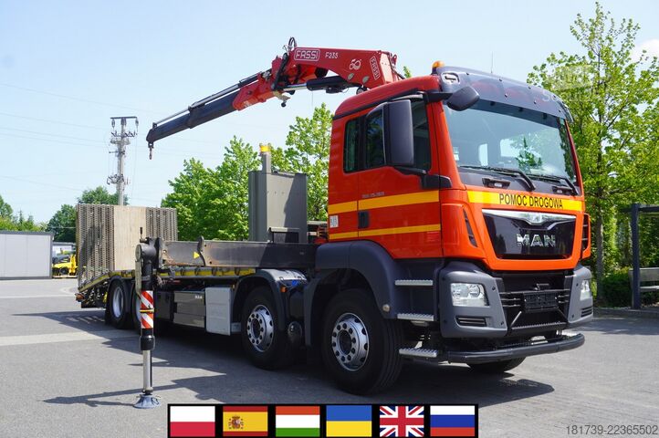 Евакуатор з краном MAN TGS 35.360 E6 8×2 / FASSI F235A.2.22