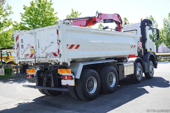 Basculant bidirecțional Mercedes-Benz Arocs 3236 8x4 / HDS Fassi F155A.0.22