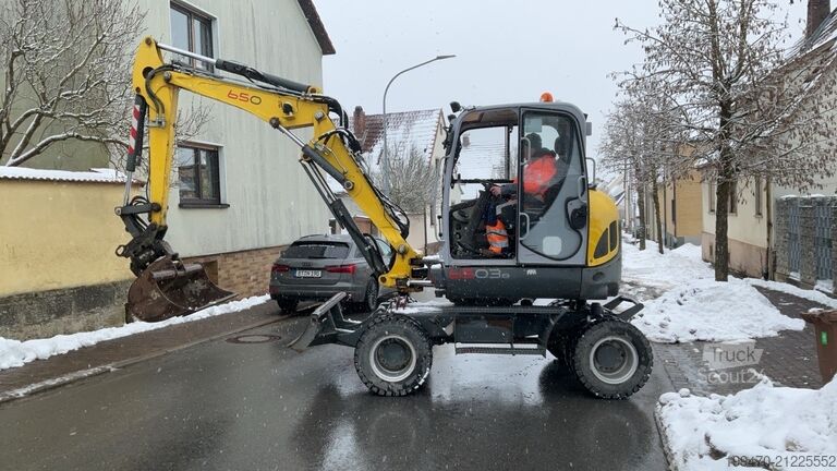 Kolesni bager Wacker Neuson 6503 with 3 excavator buckets