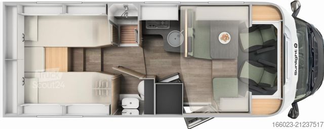 Teilintegriertes Wohnmobil SUNLIGHT T XX 68