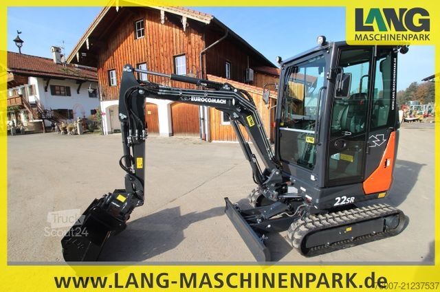 Minikoparka EUROCOMACH 22SR inkl. Powertilt & Löffelset
