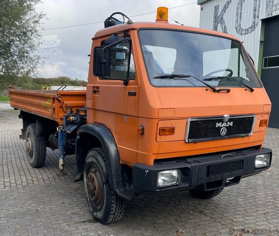 Camion-grue MAN LT 8.150 Kran Kipper Allrad