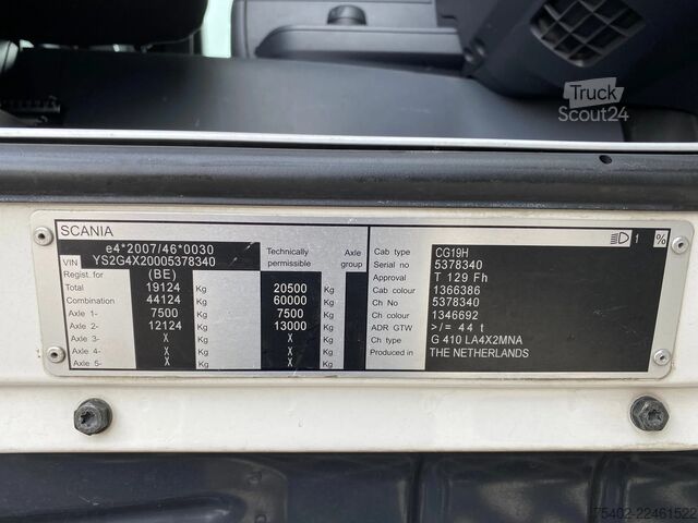  Scania G410 Streamline / Retarder / ADR / 2x Tank