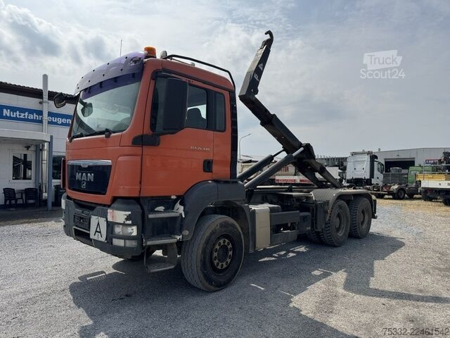 شاحنة قلّابة بذراع تحميل متحرك MAN TGS 26.440 BL 6x4 Haken kurz Schalt 21-5