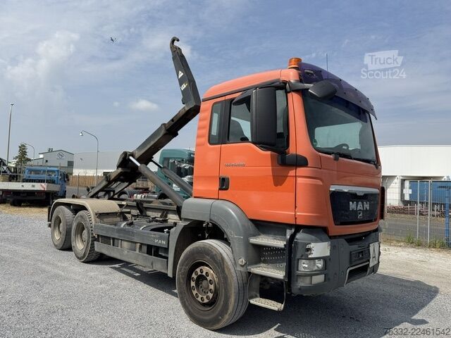 شاحنة قلّابة بذراع تحميل متحرك MAN TGS 26.440 BL 6x4 Haken kurz Schalt 21-5