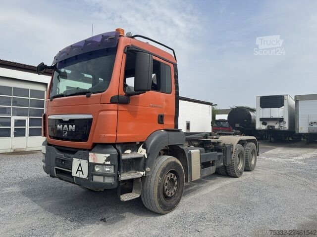 شاحنة قلّابة بذراع تحميل متحرك MAN TGS 26.440 BL 6x4 Haken kurz Schalt 21-5