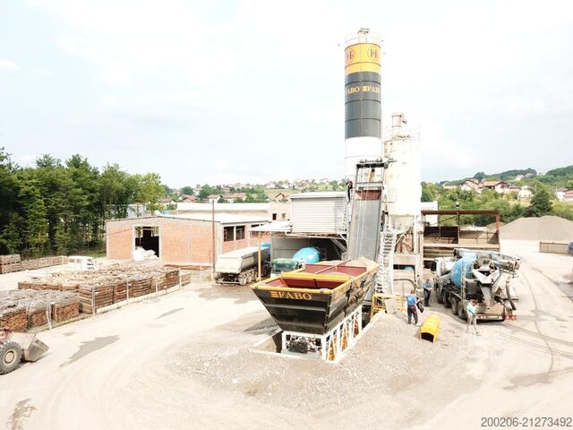 Stationäre Betonmischanlage FABO 60 m³/h Compact Concrete Batching Plant