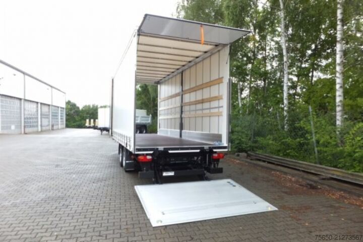 Open trailer with tarp Möslein TPS 11 DL 7,30  neuer Planenanhänger, Ladebordwand + Durchladbar