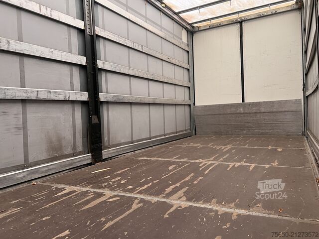 Open trailer with tarp Möslein TPF 11-D Schwebheim  Tandem- Planenanhänger Durchladen