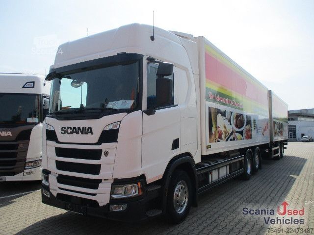 Chłodnia (samochód ciężarowy) Scania R 450 B6x2*4NB Kühlkoffer-Durchladezug mit Lbw.