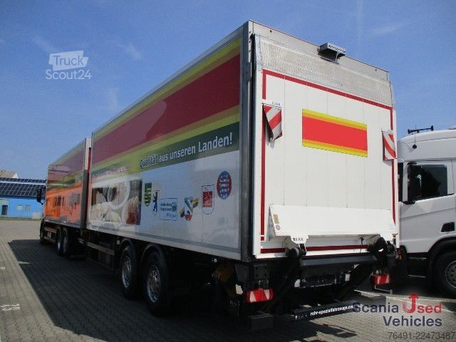 Chłodnia (samochód ciężarowy) Scania R 450 B6x2*4NB Kühlkoffer-Durchladezug mit Lbw.