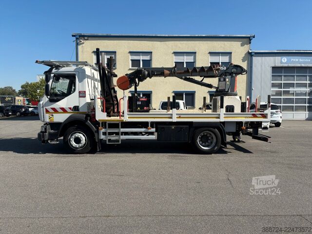 Krautuvas sumontuotas ant sunkvežimio RENAULT D240.13*E6d*Bohrgerät*Klima*Drilling*92.000 km!*