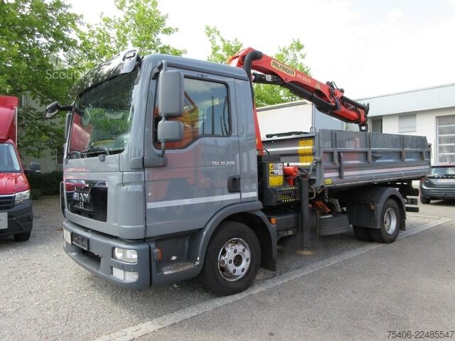 Billenő teherautó man TGL 12.220 4x2 BB,Palfinger PK8501,Schrottspinne