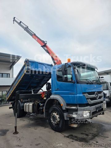 Tristrani prekucnik MERCEDES-BENZ Axor 1829 / 13m Palfinger Kran FUNK / Meiller