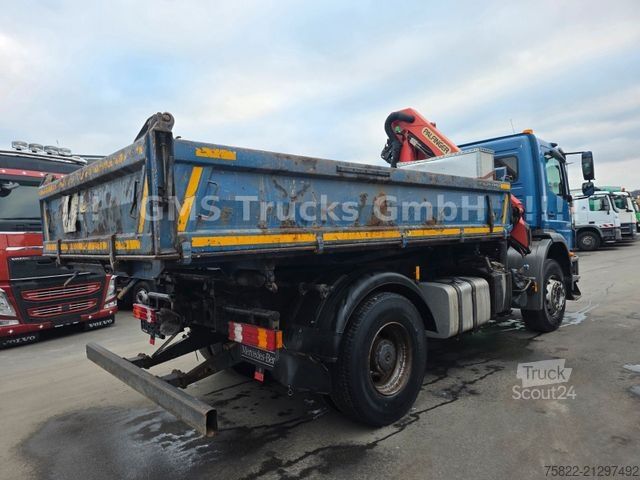 Tristrani prekucnik MERCEDES-BENZ Axor 1829 / 13m Palfinger Kran FUNK / Meiller