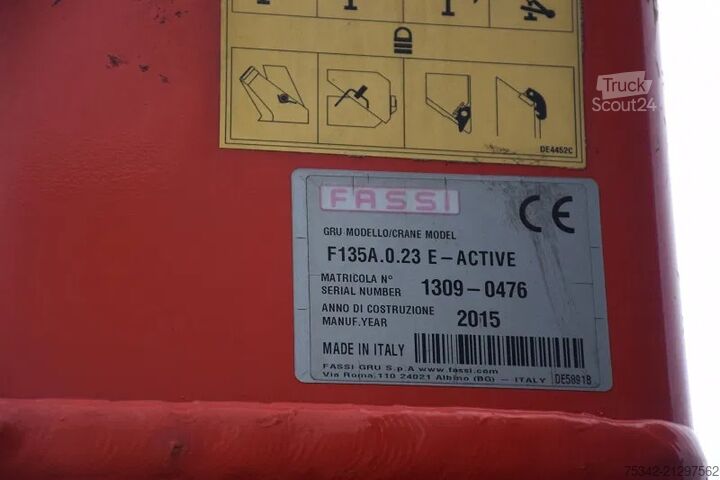 Plateau de chargement Mercedes-Benz Axor 1829 + Fassi 135 Flygip