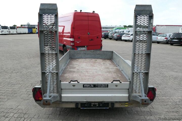 Tieflader Anhänger HUMBAUR HS353718, Verzinkt, Tandem, Rampen, 2,7to. NL,