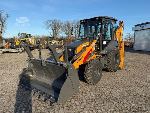 Buldoexcavator CASE 570SV 4+1 Schaufel, Tieflöffel, Telestiel, Klima