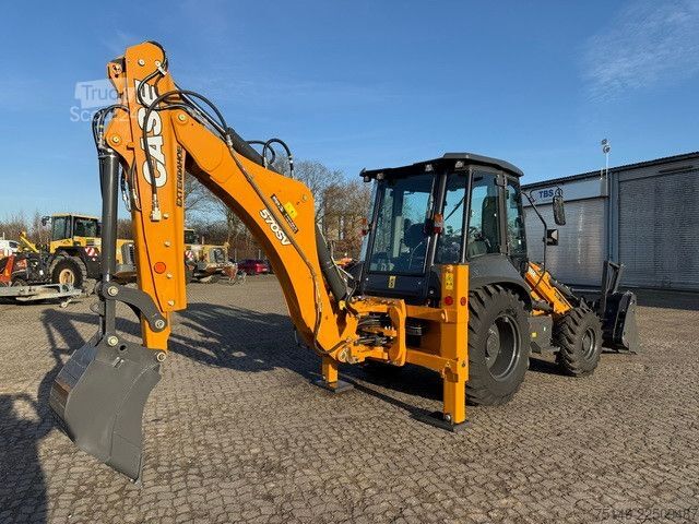 Buldoexcavator CASE 570SV 4+1 Schaufel, Tieflöffel, Telestiel, Klima