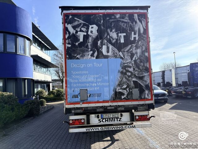 Avoin puoliperävaunu pressulla SCHMITZ CARGOBULL SCS 24/L - 13.62 E B - (FH MS)