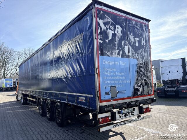 Avoin puoliperävaunu pressulla SCHMITZ CARGOBULL SCS 24/L - 13.62 E B - (FH MS)