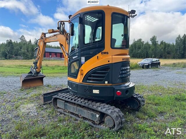 Minibagger Hyundai Robex 30Z Mini excavator - 2 buckets - 230 Hours!