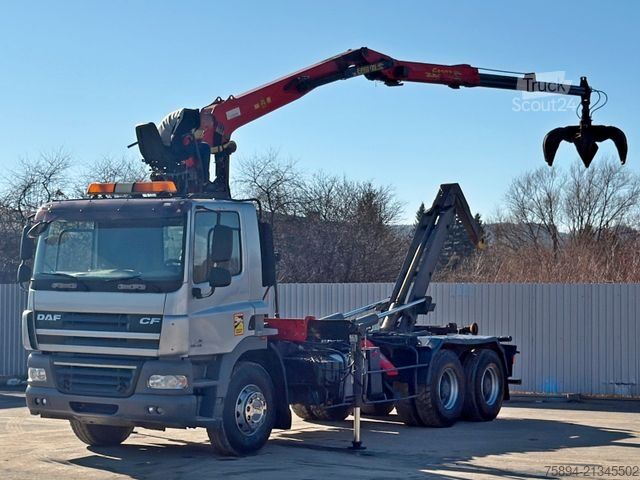 Φορτηγό γερανός roll-off DAF CF 85.460 * ABROLLKIPPER + EPSILON E120Z /6x4